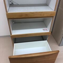 【ジャングルジャングル和歌山店】【Wa1902】レンジボード  食器棚 ナチュラル   リユースショップ リサイクルショップ 中古家具 中古家電 中古自転車 古着 冷蔵庫 洗濯機 エアコン 電子レンジ テレビ オフィス家具 ヴィンテージ アンティーク  和歌山市 岩出市 海南市 岬町 和歌山 大阪の画像