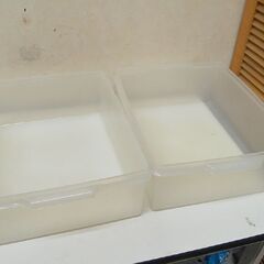 TUPPER WARE スーパーケース 幅48×奥38×高16cm ホワイト 収納ケース 収納 保存容器 タッパーウェア 札幌市 清田区 平岡の画像