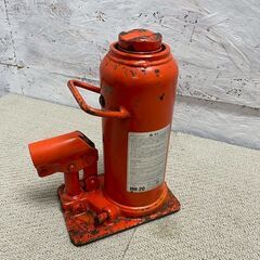 【MASADA】 マサダ MH-20 ダルマジャッキ 20t オレンジ 動作確認済 レバーなし 工具 整備道具 中古 タイヤ交換 ジャッキ Y1959の画像