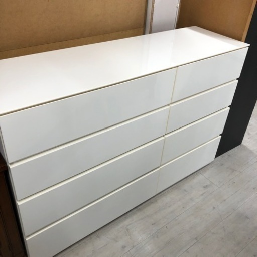 チェスト ニトリ 4段 クエス ホワイト 【トレファク堺福田】