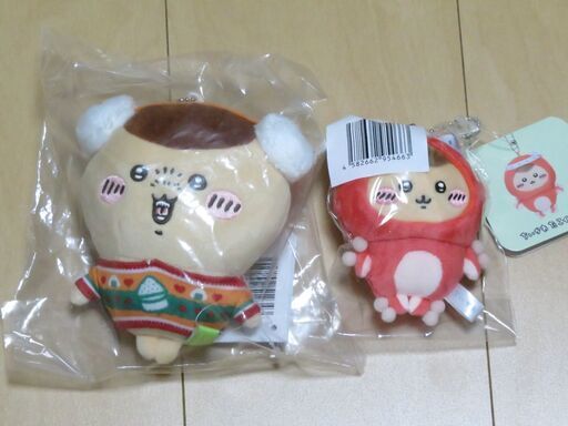 くりまんじゅう ぬいぐるみ マスコット 缶バッジ セット ②くりまんじゅう ぬいぐるみ＆マスコット セット (青サク) 青梅