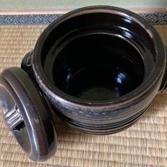萬古焼 炊飯土鍋 3合炊き 窯変天目 の画像