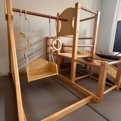 木製ジャングルジムの画像