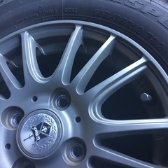 155/65R13 アルミホイール付スタッドレスタイヤ 4本セットの画像