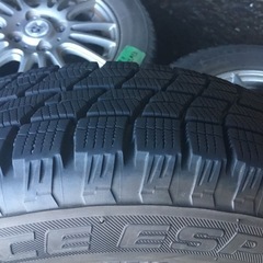 155/65R13 アルミホイール付スタッドレスタイヤ 4本セットの画像