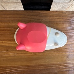 🉐【訳あり  ハリオ (HARIO)ワンコプレート 】 ベストセラー商品  磁器製 ピンク  ペット食器 の画像