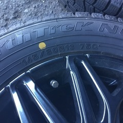145/80R13 アルミホイール付スタッドレスタイヤ 4本セットの画像
