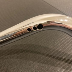ハーレー　トライアンフ　エイプバー？トラッカー？　1インチ　25.4 クロームメッキの画像