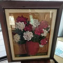 絵画　薔薇　の画像
