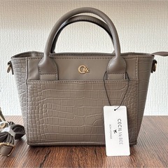 【新品未使用】CECIL McBEE クロコダイル エンボスショルダーバッグ トートの画像