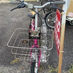 折り畳み自転車カゴ付きの画像