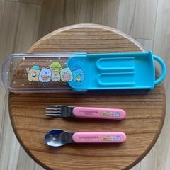 すみっコぐらし　スプーンとフォークセット　コンビセットの画像