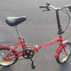16インチ 🚲 中古 折りたたみ自転車 9,800円 新規防犯登録料コミ 863の画像