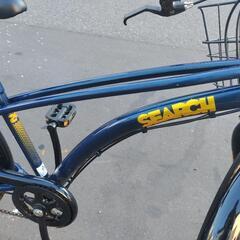 24インチ 🚲 中古 ジュニア 自転車 10,800円 🔁6段切替 💡ライト付 新規防犯登録料コミ 864の画像