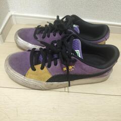 24cm PUMA 古着 ユニセックス スウェード スケート ニトロ スニーカーの画像