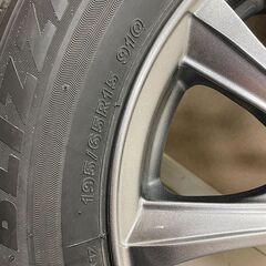 ブリヂストン VRX3 195/65R15 23年製 ホイール付 ノア ヴォクシー (T1549hhxY)の画像