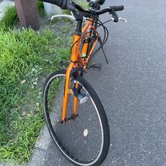 自転車　No.401　OFFICE PRESS　28インチ　7段切り替え(7速目入らない)　【リサイクルショップどりーむ荒田店】の画像