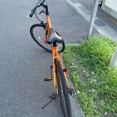 自転車　No.401　OFFICE PRESS　28インチ　7段切り替え(7速目入らない)　【リサイクルショップどりーむ荒田店】の画像