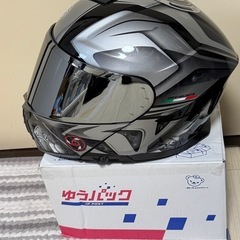 バイク　フリップアップ式　ダブルレンズ　　オンロード　フルフェイスヘルメット　インナー丸洗い可　Lサイズ57～58cmの画像
