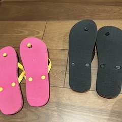 ビーチサンダル　 レディース　２足　（１足未使用）の画像