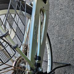 リサイクルショップどりーむ天保山店　No358　自転車　シティサイクル　24インチ　シルバー　エコチャリNo21875Uの画像