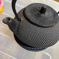小さな鉄器 鉄瓶 鉄分補給 鉄瓶兼用急須 鉄びん 直火可の画像