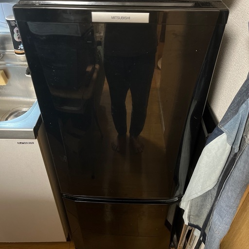 大阪府配送無料！ 三菱電機 2ドア冷蔵庫 キッチン 家電 動作品 大阪府 大阪市 冷蔵庫三菱一人暮らし用2ドア (おー) 北巽のキッチン家電