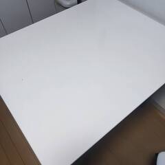 【格安】ニトリ ダイニングテーブル＋椅子2脚セット／拡張可・現状渡し（引き取り限定）の画像