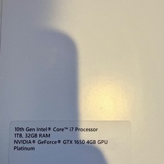 surface book3 メモリ32GB SSD1TB GTX1650 ゲーミングPCにもの画像