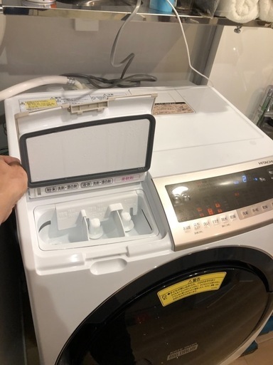美品 日立 BD-SV110CR 右開ドラム式洗濯乾燥機 洗濯11k 乾燥6k