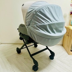 【美品】コンビ オートスウィングベッド&チェア ネムリラ BEDi Longの画像