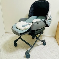 【美品】コンビ オートスウィングベッド&チェア ネムリラ BEDi Longの画像