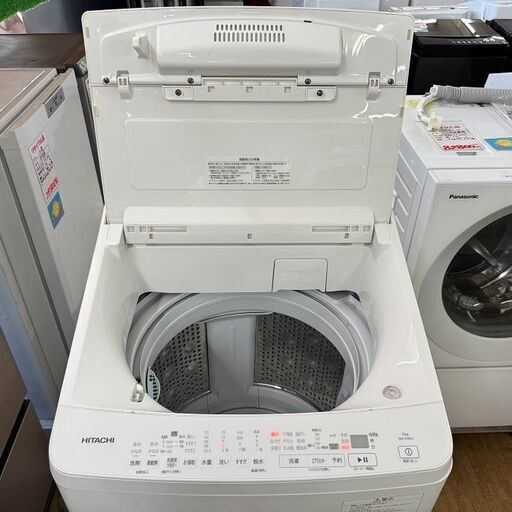地域限定送料無料　超美品【 HITACHI 】日立 ビートウォッシュ 洗濯10.0㎏ 全自動洗濯機 ナイアガラビート洗浄 液体洗剤・柔