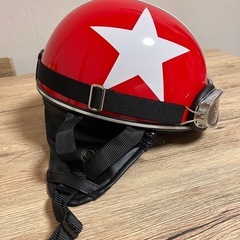 【レトロヘルメット ゴーグル付き／125cc以下用】の画像