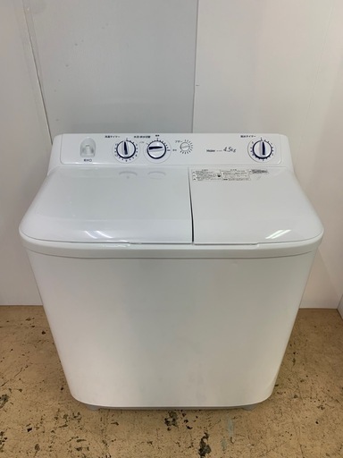 ①　ハイアール 2022年製 二層式洗濯機JW-W45F