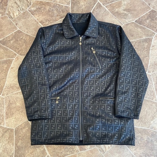 超希少◎ズッカ柄◎FENDI ファージャケット ロゴ ヴィンテージ FENDI - FENDI ズッカ柄 ボア ジャケットの通販 by CYCLE HEARTS