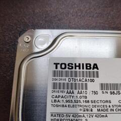 3.5インチ　TOSHIBA社製　ハードディスク　1TB！の画像