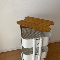 ⭐︎受け取り先決まりました⭐︎ IKEA イケア　キッチンワゴン　ホワイト　北欧家具　の画像
