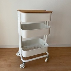 ⭐︎受け取り先決まりました⭐︎ IKEA イケア　キッチンワゴン　ホワイト　北欧家具　の画像