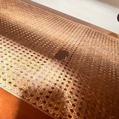 和装ガラステーブルの画像