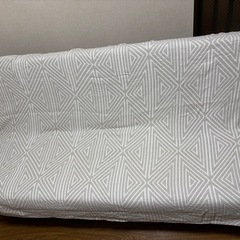 ブラックソファーベッド(3人がけ)の画像