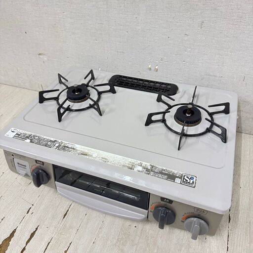 J239☆ ｼﾞﾓﾃｨ限定☆2018年製☆Rinnai☆都市ガスコンロ☆水無し両面焼き