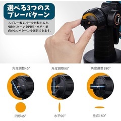 コードレススプレーガン 電動 スプレーガン 塗装 マキタ 18V バッテリー対応可能 3つの噴霧の画像