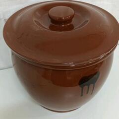 0730-259 【希少・美品】たいら窯　特大漬け壺の画像