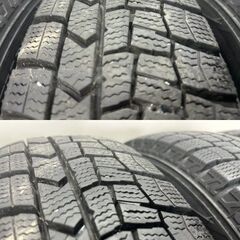 走行短め【DUNLOP WINTER MAXX WM02 155/65R14】スタッドレス【MACBES MB8 マクベス 14インチ 4.5J4HPCD100+45】タント等　(STP031)の画像