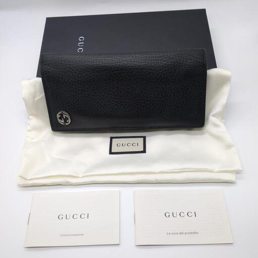 美品✨ GUCCI グッチ 人気 バイカラー 2つ折長財布 メンズ 黒 グリーン 美品✨ GUCCI グッチ 人気 バイカラー 2つ折長財布 メンズ 黒