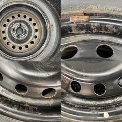 【BS BRIDGESTONE BLIZZAK VRX2 165/65R14】スタッドレス【スチールホイール 14インチ 5J4HPCD100】21年製 タンク ルーミー等　(STO017)の画像