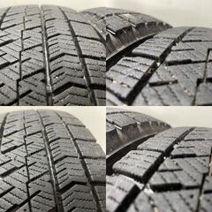 【BS BRIDGESTONE BLIZZAK VRX2 165/65R14】スタッドレス【スチールホイール 14インチ 5J4HPCD100】21年製 タンク ルーミー等　(STO017)の画像