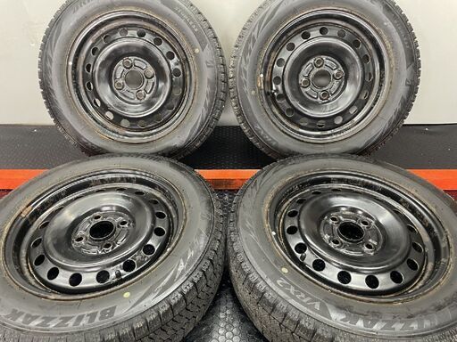 スタッドレスタイヤ 165/65R14 BS VRX2 ブリザック VRX2 165/65R15 スタッグ 15×4.5J ガンメタ タフト