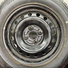 【BS BRIDGESTONE BLIZZAK VRX2 165/65R14】スタッドレス【スチールホイール 14インチ 5J4HPCD100】21年製 タンク ルーミー等　(STO017)の画像